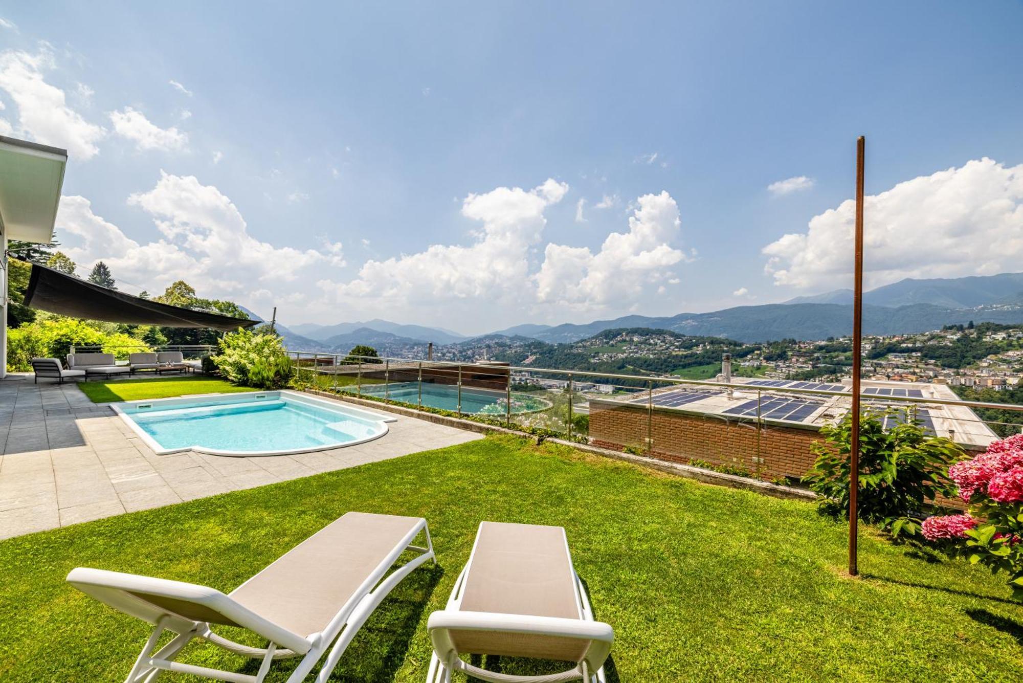 Villa Girandola With Private, Heated Pool Lugano Dış mekan fotoğraf