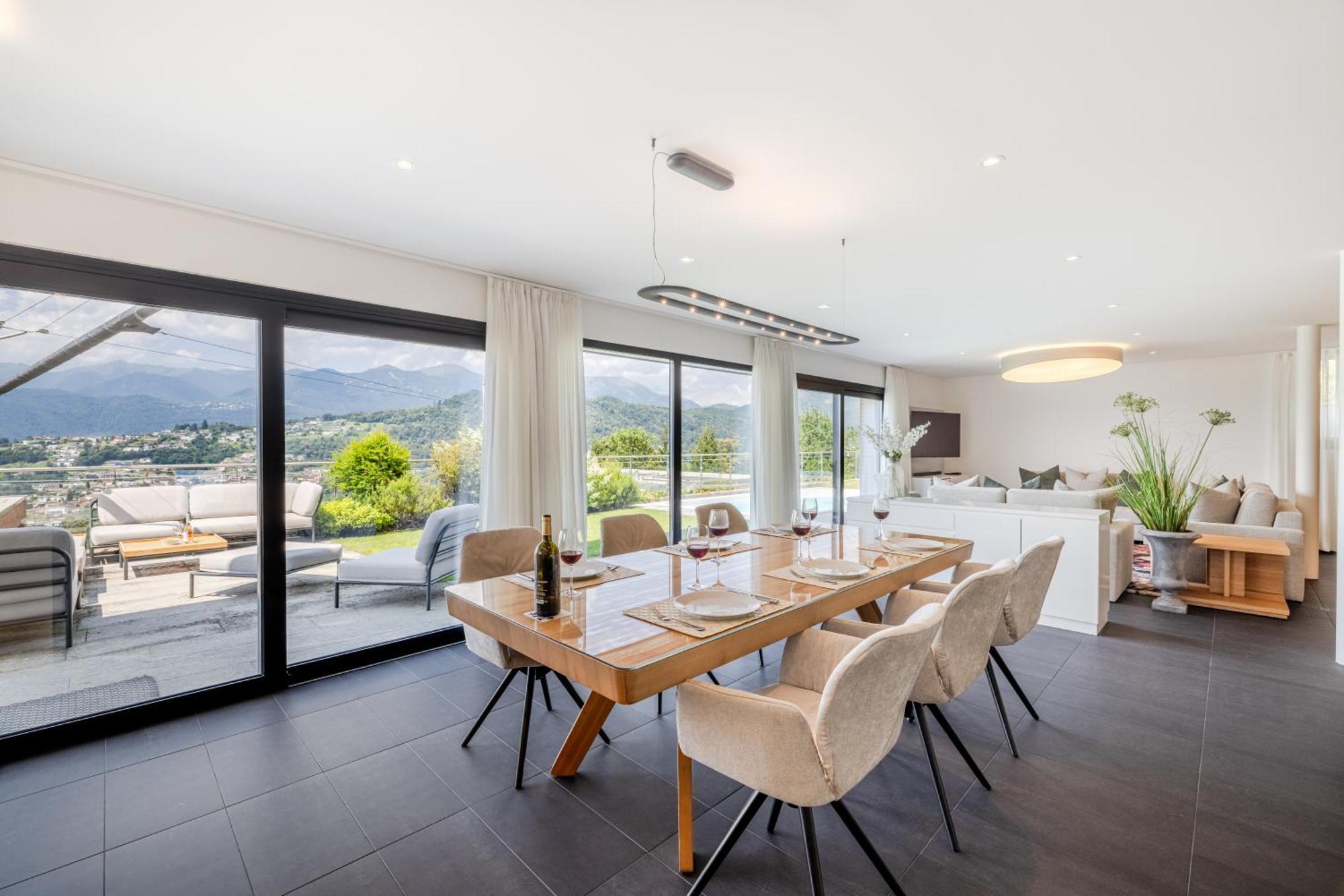 Villa Girandola With Private, Heated Pool Lugano Dış mekan fotoğraf